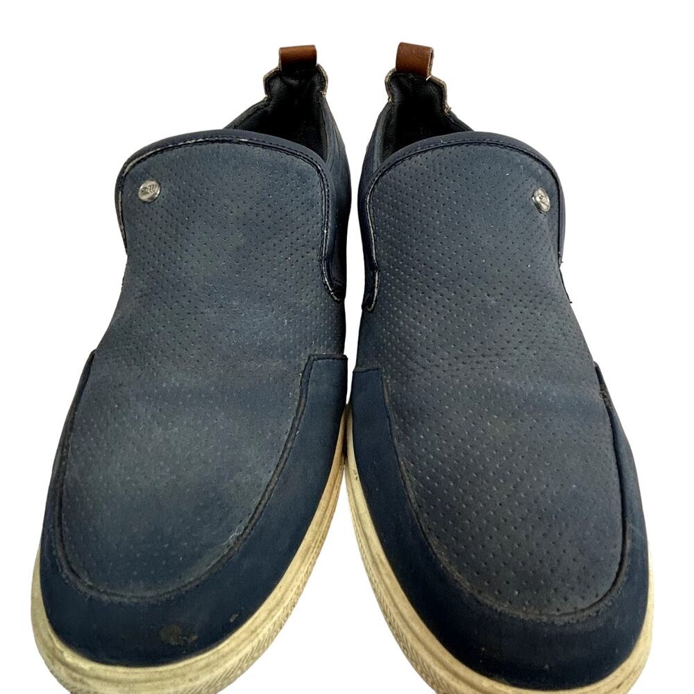SKU 2057 Steve Madden BFRENZY Boat Shoe Navy Blue Flocked Size 5